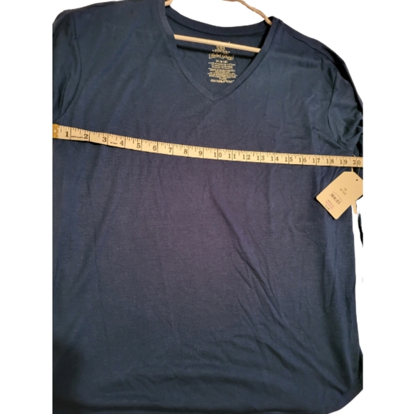 New with tag. Blue long sleeve v-neck top. Size M. - Picture 3 of 5